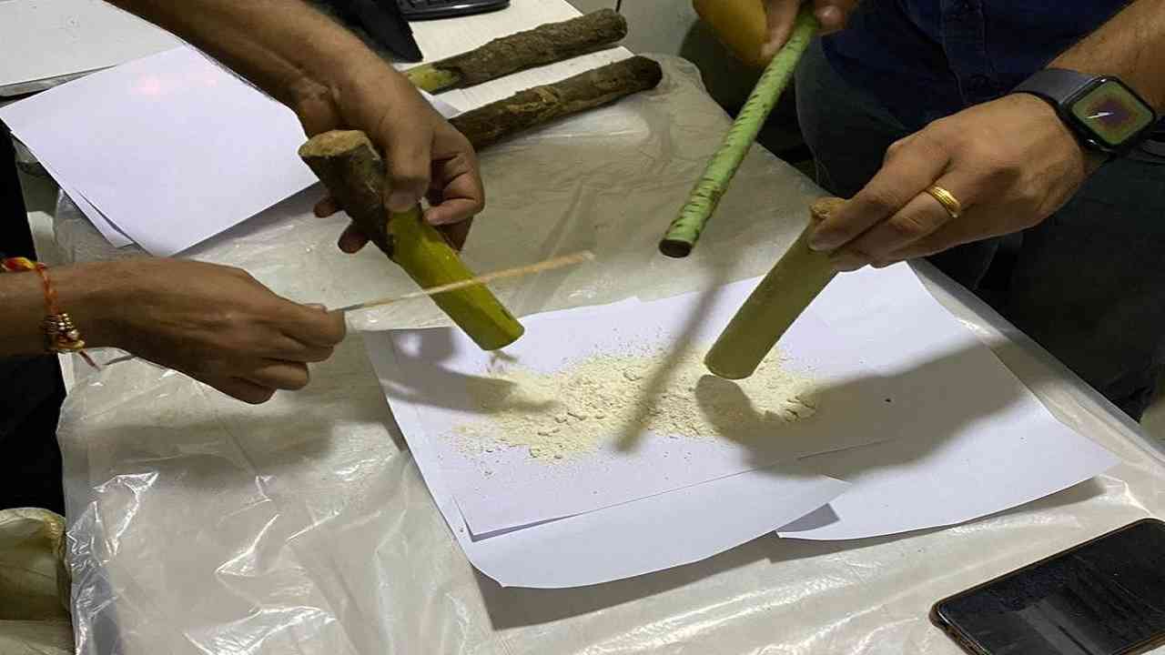 The heroin seized by the authorities