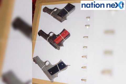 Seized weapons