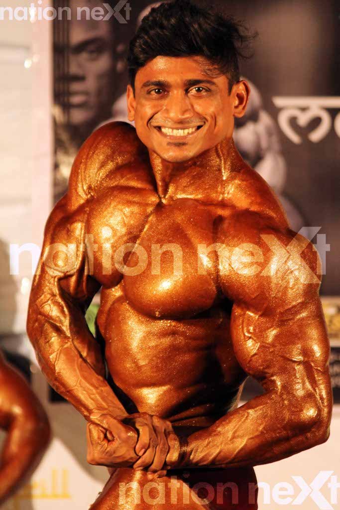Hashmit Chaudhari during 'Megheshree' - the bodybuilding competition at YCCE's fest YASH 16.0 co-presented by Nation Next