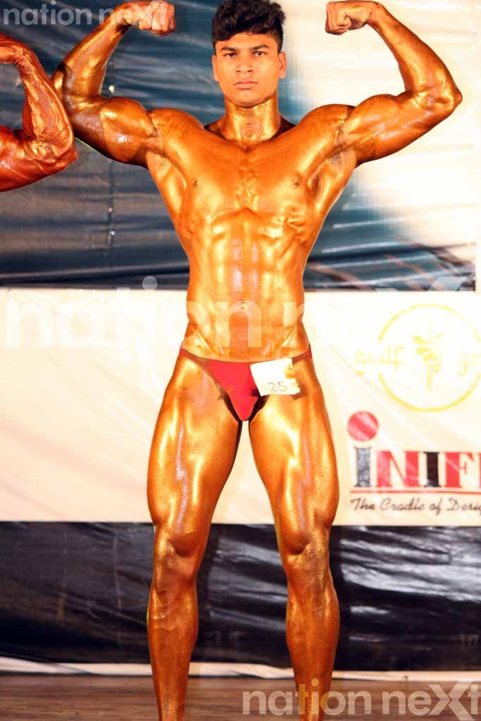 Shashank Shende during 'Megheshree' - the bodybuilding competition at YCCE's fest YASH 16.0 co-presented by Nation Next
