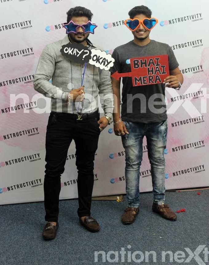 Ankit Bafna and Dikshit Bafna at Constructivity Blood Donation Camp at Chitnavis Centre, Nagpur