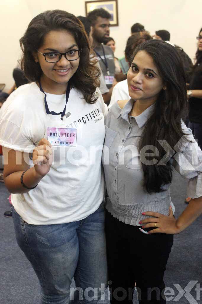 Jigisha Chhangani and Mayuri Sonole at Constructivity Blood Donation Camp at Chitnavis Centre, Nagpur