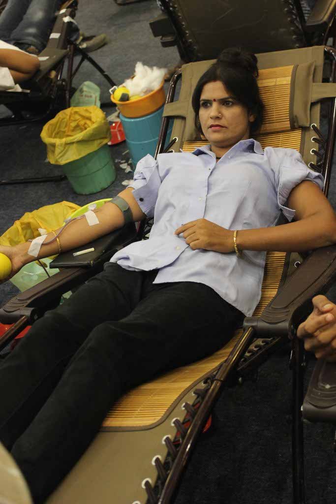 Rani Warsinghe at Constructivity Blood Donation Camp at Chitnavis Centre, Nagpur