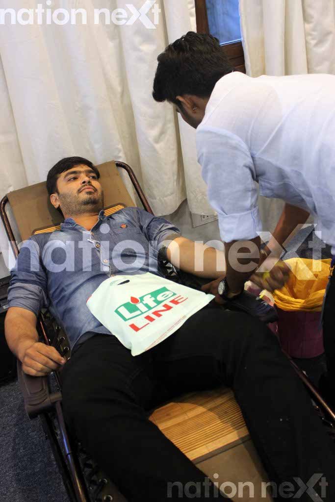 Viraj Udeshi at Constructivity Blood Donation Camp at Chitnavis Centre, Nagpur