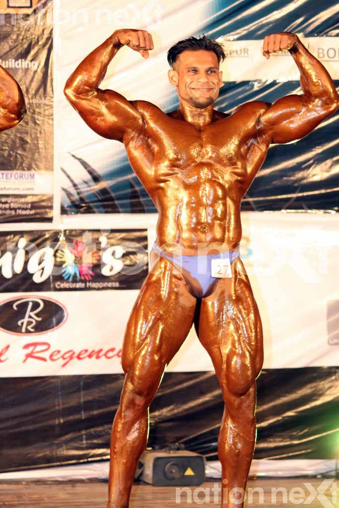 Arnold Francis during 'Megheshree' - the bodybuilding competition at YCCE's fest YASH 16.0 co-presented by Nation Next