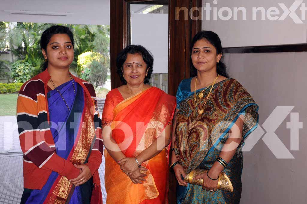 Aruna Ubgade, Ahilya Chari and Ratna Deotale at Baldarbar - BVM School's Children Drama Festival at IMA Hall, Nagpur