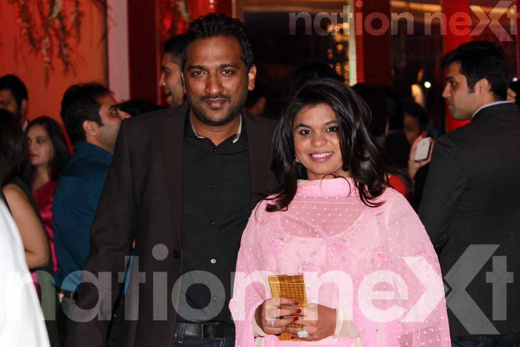 Ajay and Rishita Agrawal at Devika and Kunal Shukul's cocktail ceremony at Hotel Centre Point, Nagpur
