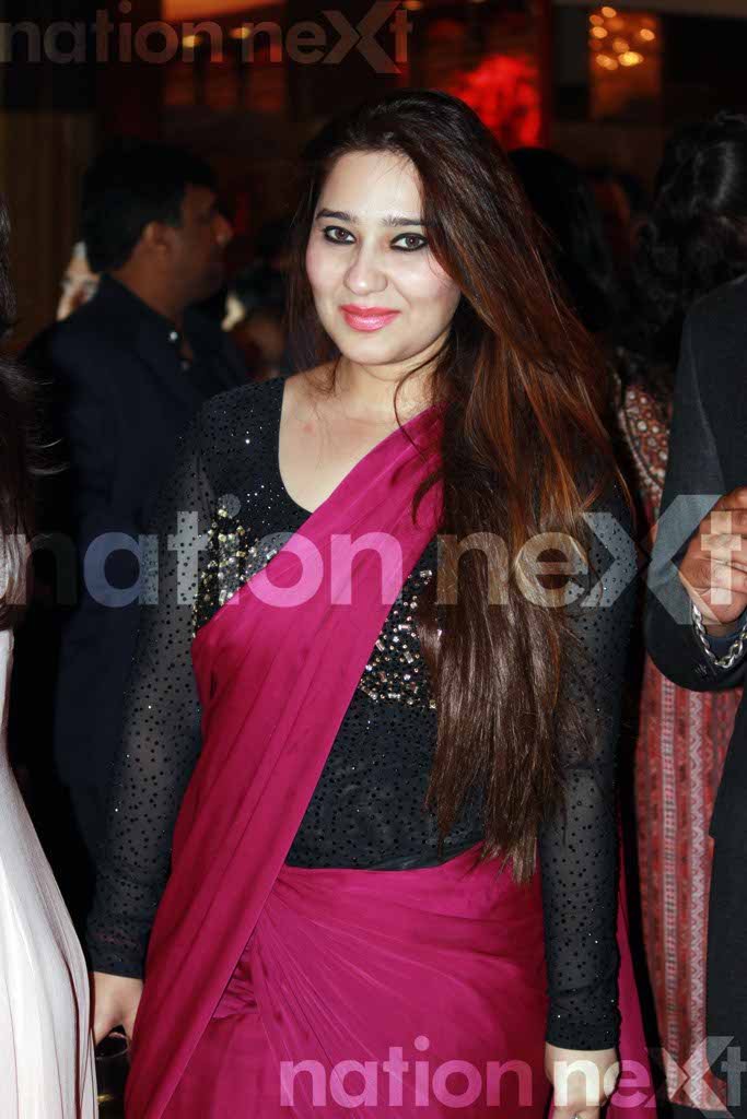 Sanya Mulani at Devika and Kunal Shukul's cocktail ceremony at Hotel Centre Point, Nagpur