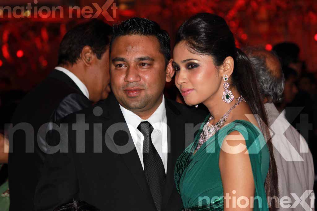 Vaibhav and Jivika Rai at Devika and Kunal Shukul's cocktail ceremony at Hotel Centre Point, Nagpur