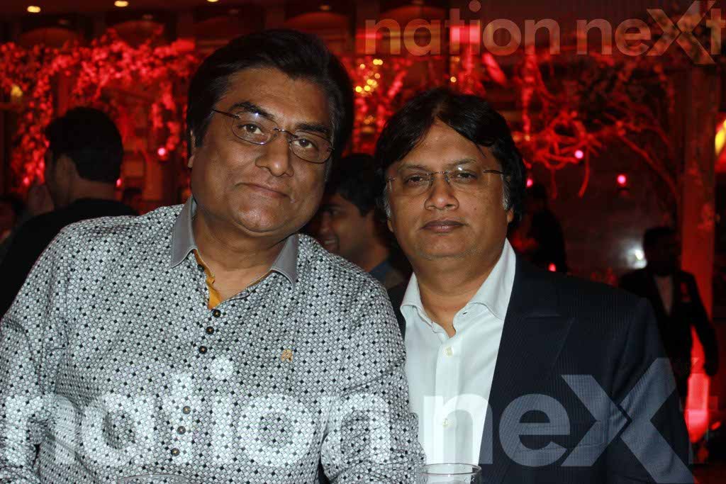 Ajay Patni and Ashish Bajaj at Devika and Kunal Shukul’s cocktail ceremony at Hotel Centre Point, Nagpur