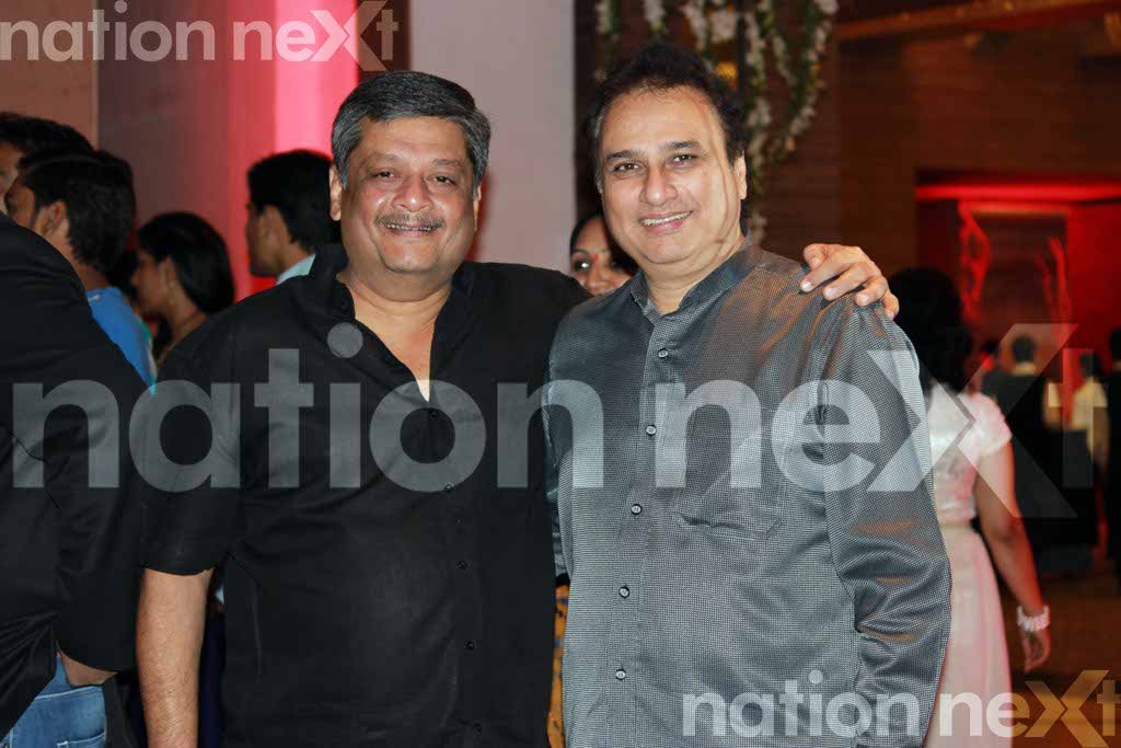Atul Shah and Sanjay Sahu at Devika and Kunal Shukul's cocktail ceremony at Hotel Centre Point, Nagpur