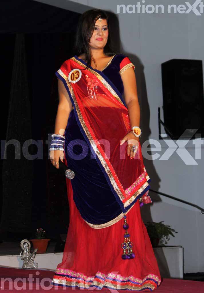 Heena Kewalramani walks the ramp for the Miss LAD personality contest at the cultural fest 'Jashna,' co-presented by India Next Media's digital newspaper Nation Next