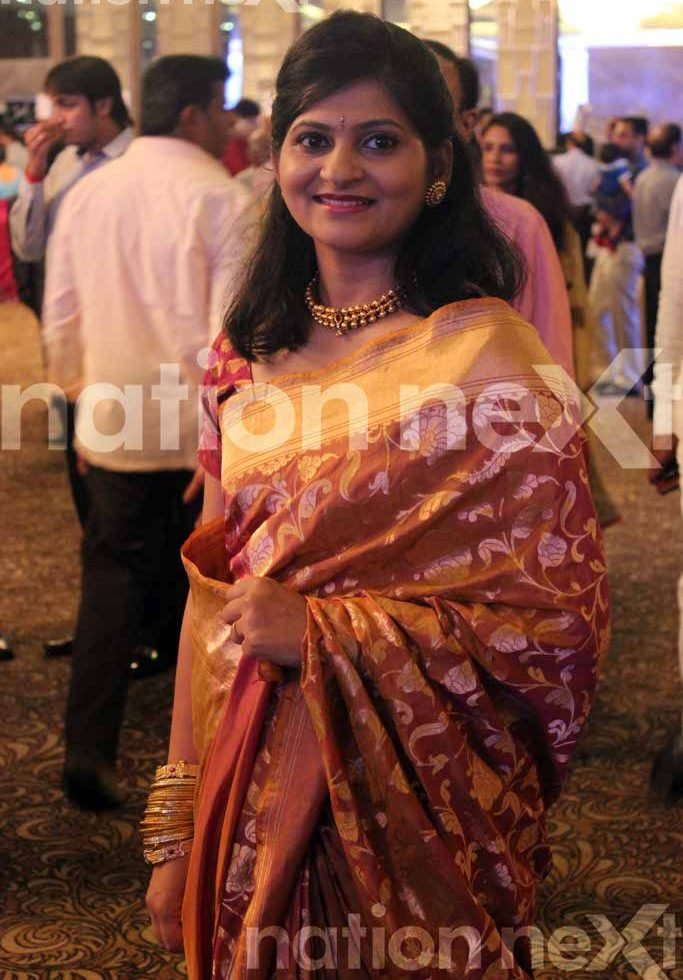 Kavita Tidke at Dr Sameer Arbat and Dr Tulika Parasher Arbat's wedding reception at Hotel Centre Point, Nagpur