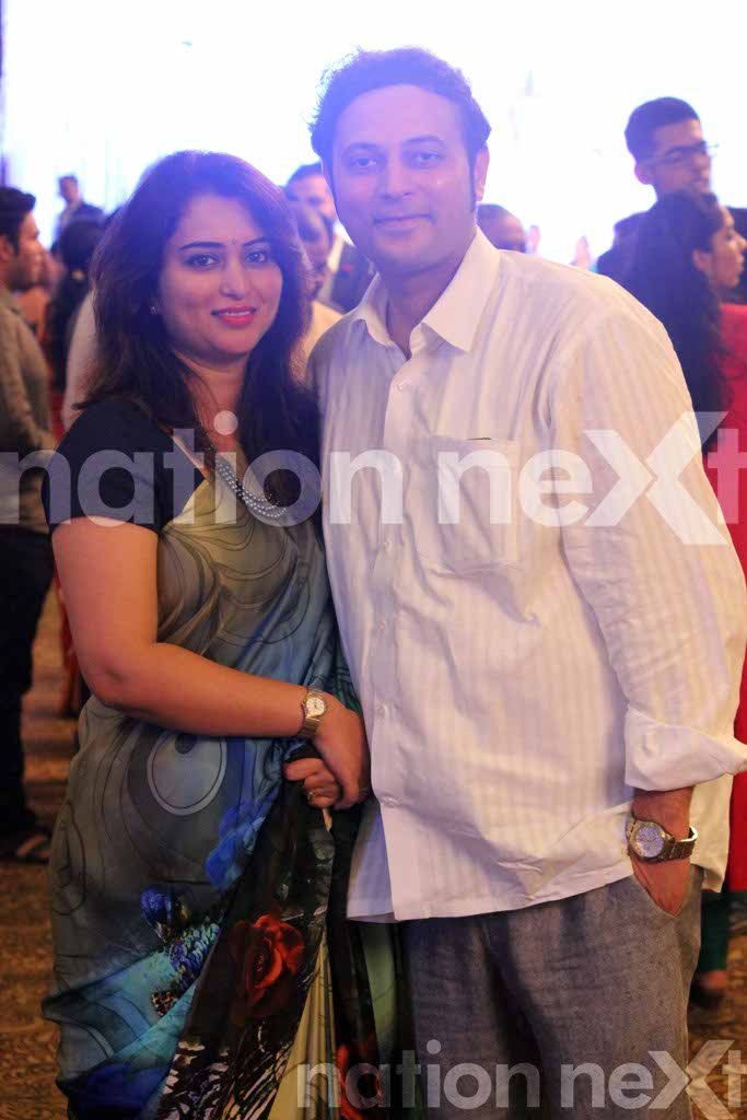 Preeti Buty Shandilya and Vikrant Shandilya at Dr Sameer Arbat and Dr Tulika Parasher Arbat's wedding reception at Hotel Centre Point, Nagpur