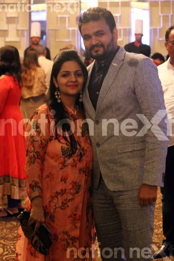 Mayuri and Saurabh Gupta at Dr Sameer Arbat and Dr Tulika Parasher Arbat's wedding reception at Hotel Centre Point, Nagpur