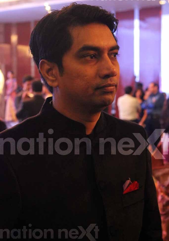 Ashvin Patil at Dr Sameer Arbat and Dr Tulika Parasher Arbat's wedding reception at Hotel Centre Point, Nagpur
