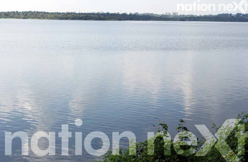 THIS IS HOW IT SHOULD HAVE BEEN: A clean Ambazari Lake in Nagpur, brimming with fresh water, even after the Ganapati immersion, as all the idols were immersed here in the artificial tanks kept near the lake