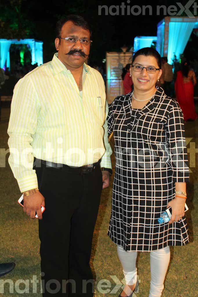 Sarita and Vikrant Patlewar at Riyanka and Prashant Borele's son Riyansh's first birthday bash at Vrindavan Farms, Nagpur