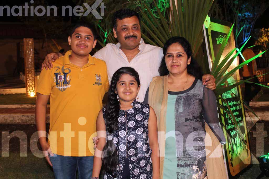 Niksh, Rajshree, Chirayu and Mihira Kate at Riyanka and Prashant Borele's son Riyansh's first birthday bash at Vrindavan Farms, Nagpur