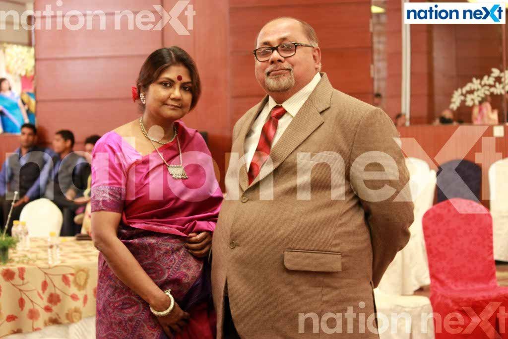 Deepali and Gautam Bose at Arti and Aditya Nair's wedding reception at Radisson Blu, Nagpur