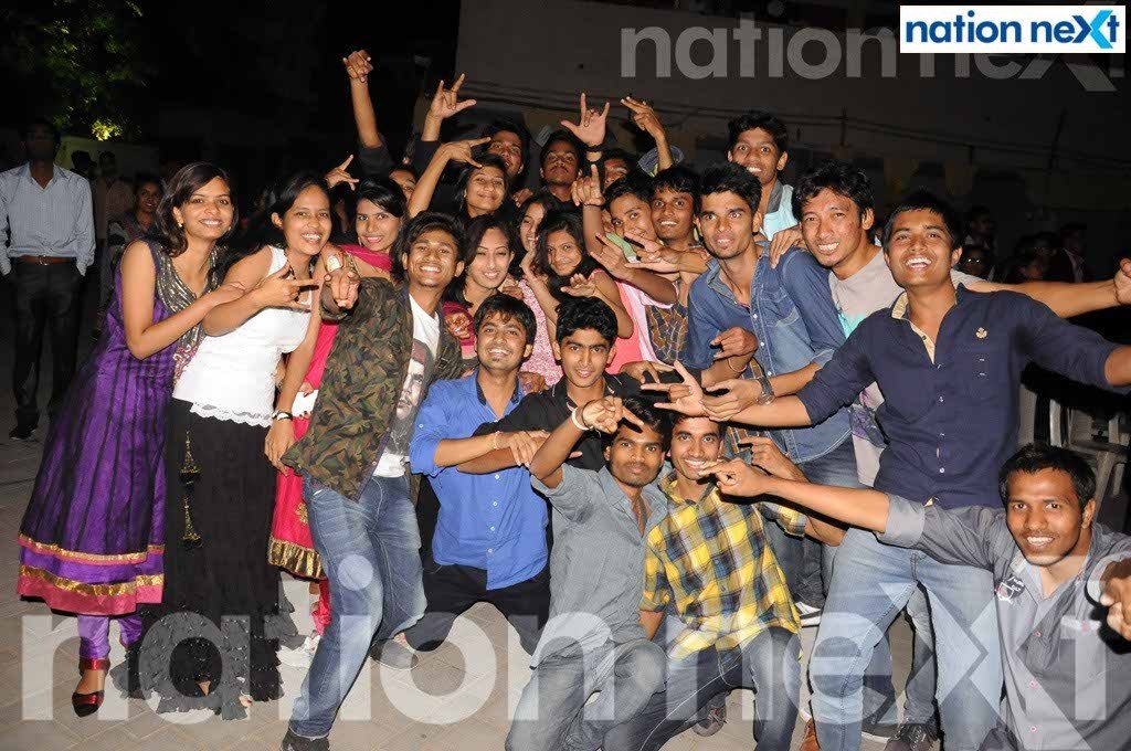 Students enjoying Bollywood Night 2015 at KDK College, Nagpur