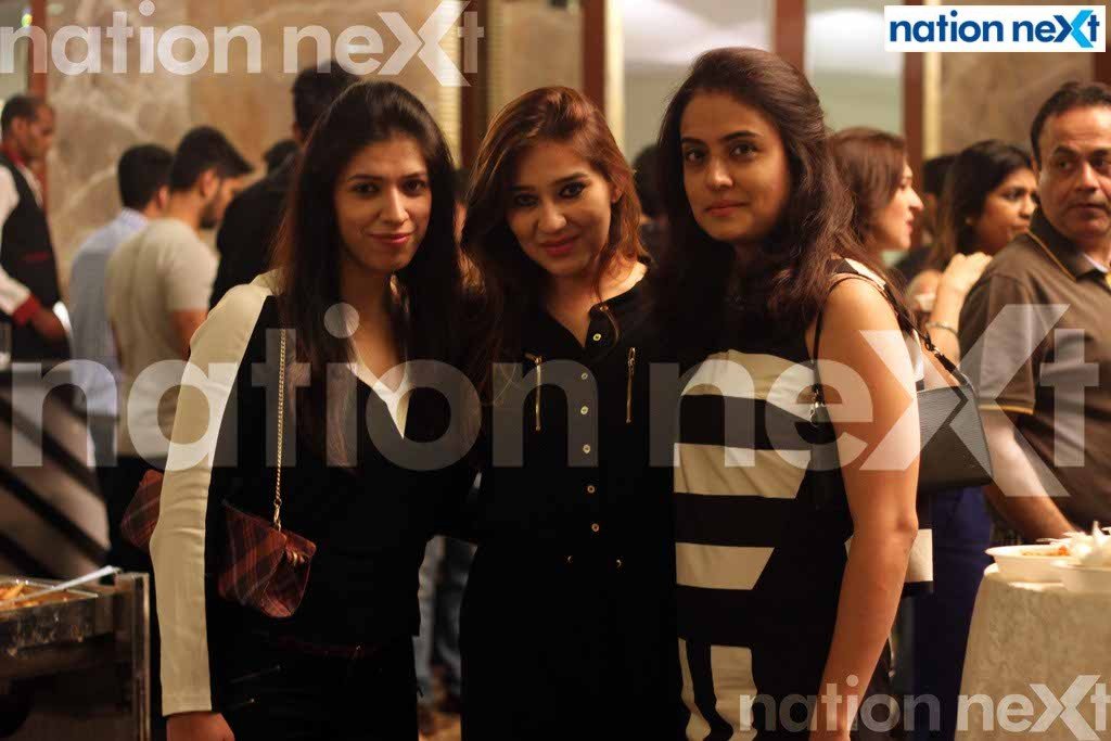 Shweta Chopra, Sanya Mulani and Cheena Seth at the event 'Comedy for a cause' organised by Nagpur Round Table 83 at Hotel Centre Point, Nagpur