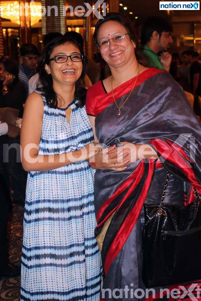 Dr Mona Rai and Anuradha Jaiswal at the event 'Comedy for a cause' organised by Nagpur Round Table 83 at Hotel Centre Point, Nagpur