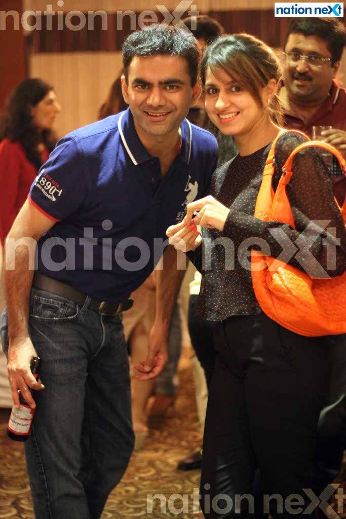 Gaurav Singhania and Divya Ahuja at the event 'Comedy for a cause' organised by Nagpur Round Table 83 at Hotel Centre Point, Nagpur