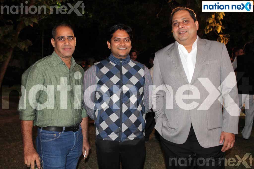 Jitendra Verma, Abhaya Singh and Dr Suhas Buddhe during MIDC Industries Association (MIA) Diwali Milan at CP Club, Civil Lines, Nagpur