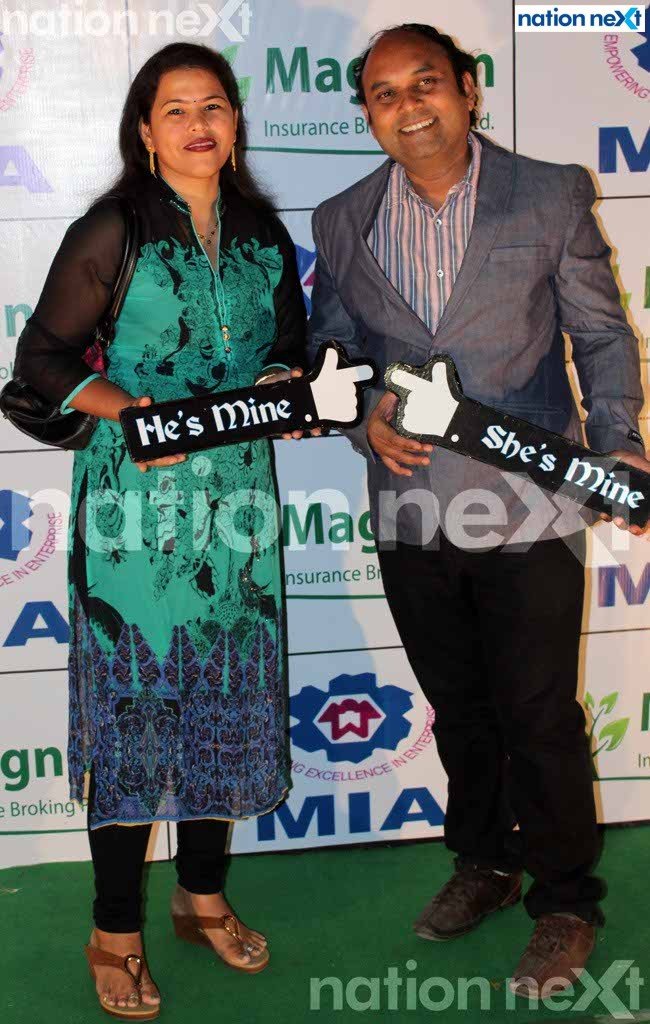 Kavita and Sanjay Kadu during MIDC Industries Association (MIA) Diwali Milan at CP Club, Civil Lines, Nagpur