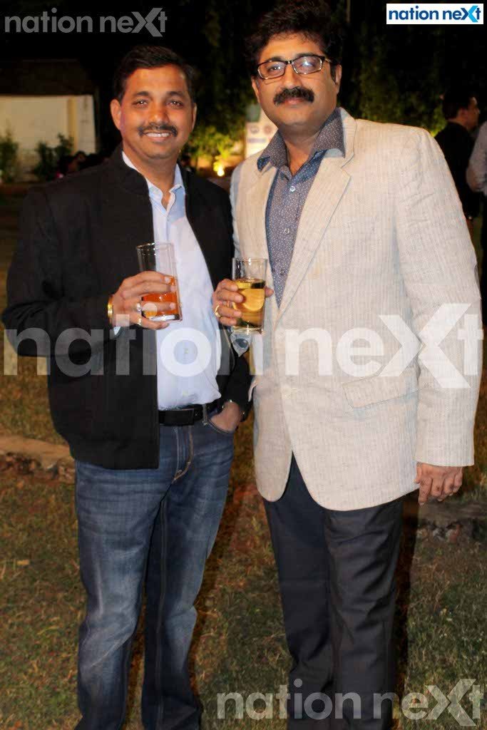 Prashant Shelke and Prafulla Rewatkar during MIDC Industries Association (MIA) Diwali Milan at CP Club, Civil Lines, Nagpur