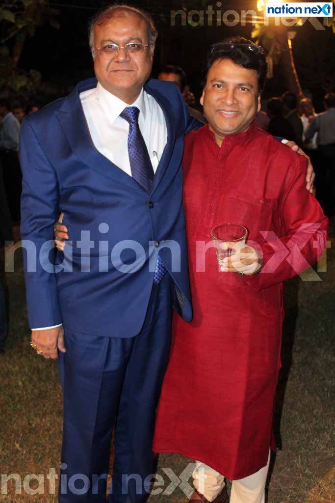 Sunil Jejani with Anup Kumar Satpathy during MIDC Industries Association (MIA) Diwali Milan at CP Club, Civil Lines, Nagpur