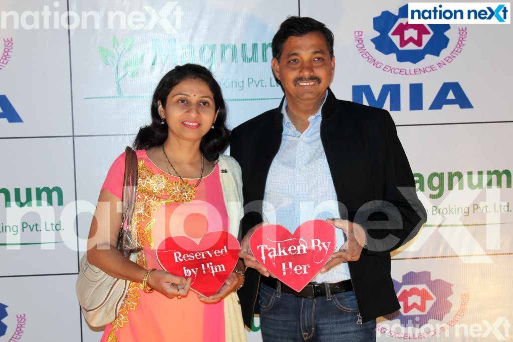 Dr Swati and Prashant Shelke during MIDC Industries Association (MIA) Diwali Milan at CP Club, Civil Lines, Nagpur