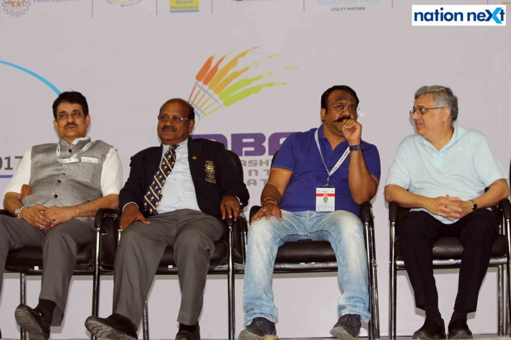 02-11-2017-Pradeep Gandhe, S Muraldharan,Mangesh Kashikar and Girish Natu-73rd Inter State Inter Zonal Badminton Championship-Himanshu (3)