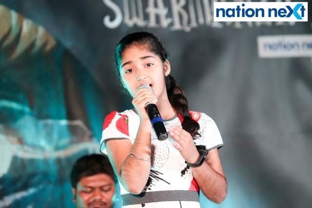 Pranali Batra at the singing competition 'Swarmanzar' held during VNIT's cultural fest Aarohi 2018 in Nagpur
