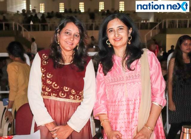 Yashashree Pathak and Deepali Sapre at the singing competition 'Swarmanzar' held during VNIT's cultural fest Aarohi 2018 in Nagpur