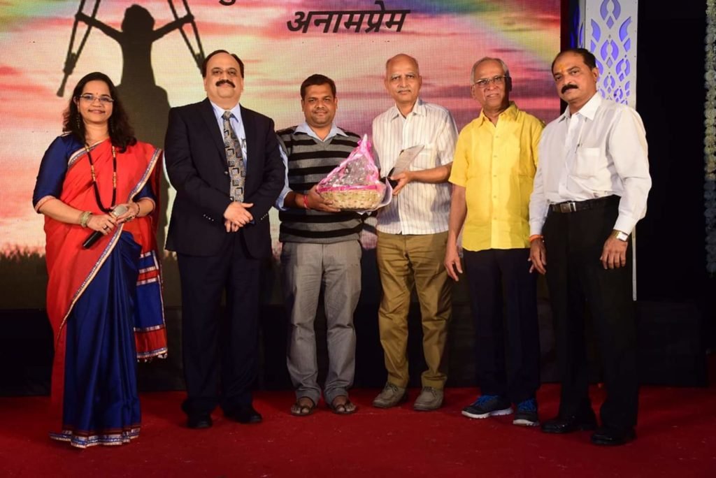 Sanjeev Pendharkar was one of guests at 'Ganganala Pankh Nave,' which was organised on December 14 to felicitate disabled people.