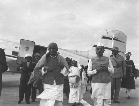 Sardar Patel in Nagpur in December during 1947 (Photo source: South report)