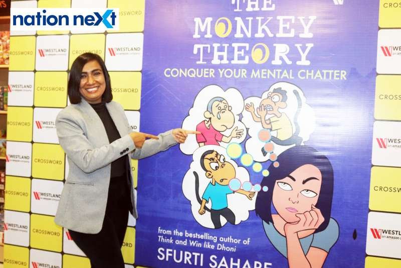 Author Sfurti Sahare explained the importance of a stable mind as she launched her second book - The Monkey Theory - at Crossword in Nagpur on July 20. 
