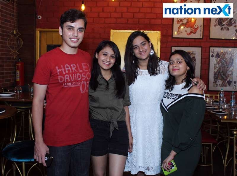 Ayush Buty, Anushka Chitaley, Ananya Pitale and Anvika Chitaley at 'Suphony Extravaganzas' organised at Carnations Lounge in Nagpur