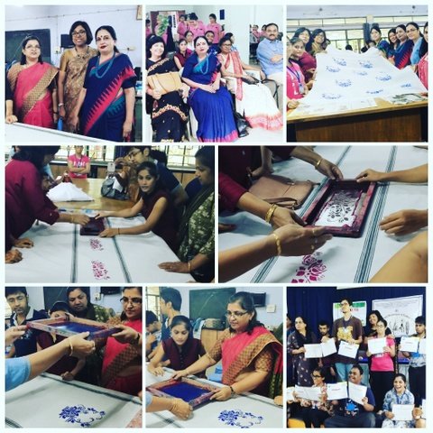 Postgraduate department of LAD College and SVK Shikshan Sanstha jointly organised a Tie & Dye? and Screen Printing Workshop for disabled students. 