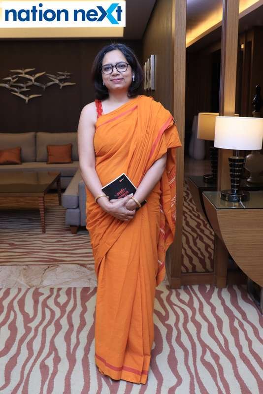 Author Anu Singh Choudhary during 'Kalam - Apni Bhasha, Apne Log' organised at Hotel Radisson Blu in Nagpur