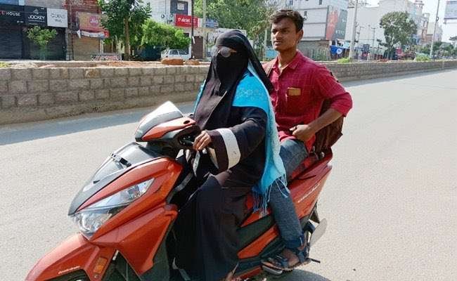 A 48-year-old woman from Telangana rode her scooter for 1400 kms to bring back her son stranded in Nellore in Andhra Pradesh due to the lockdown.