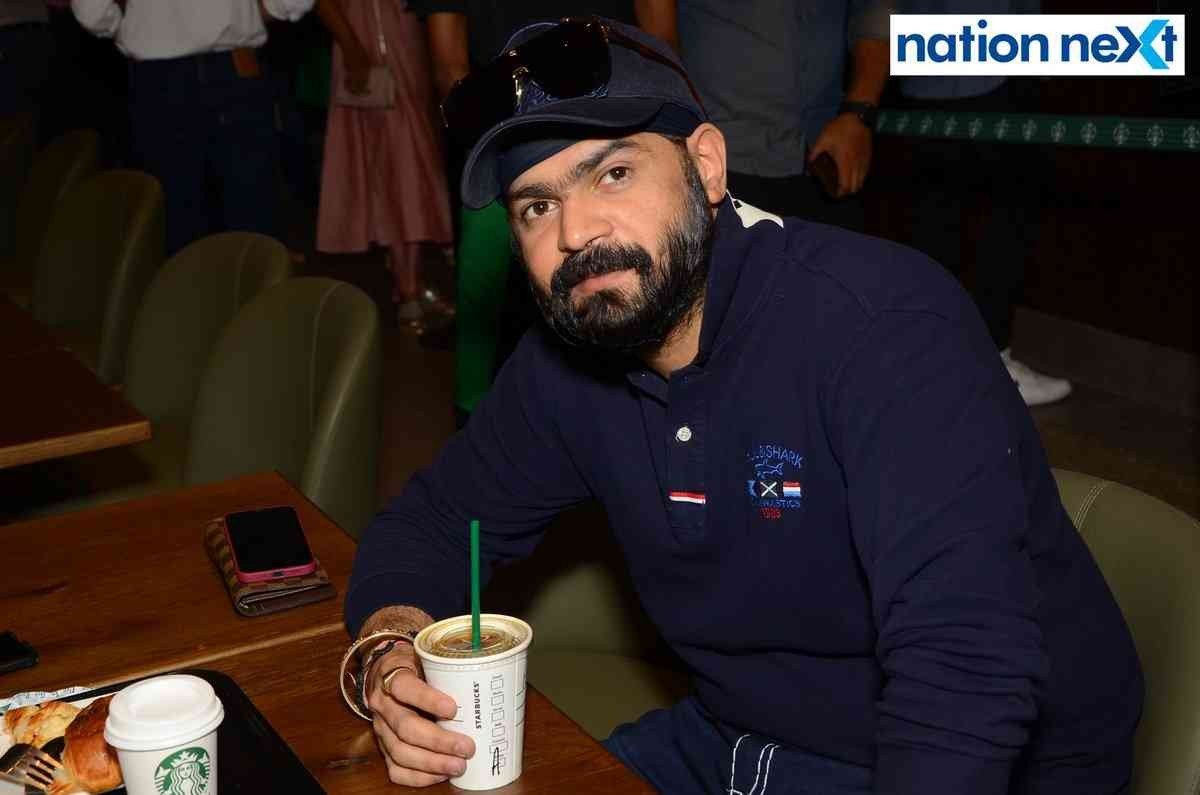 Aman Sethi during the launch event of Tata Starbucks in Nagpur