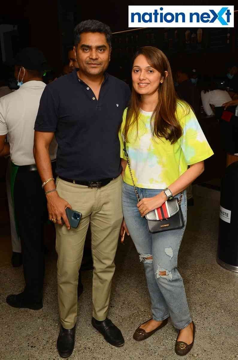 Gautam and Komal Khemka during the launch event of Tata Starbucks in Nagpur