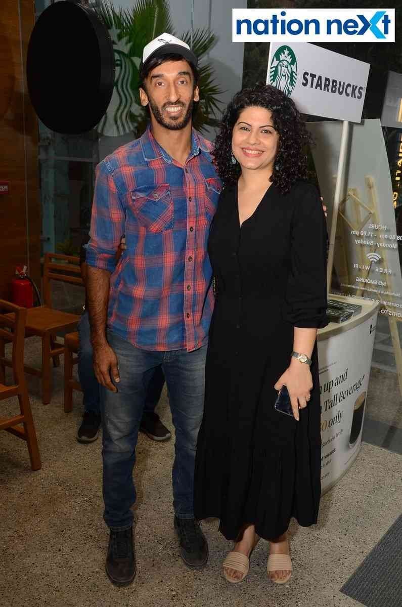 Juzar and Niharika Vali during the launch event of Tata Starbucks in Nagpur