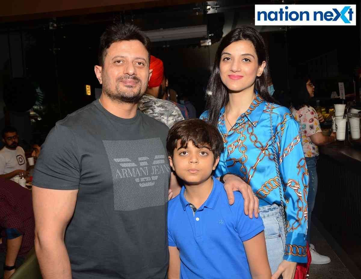 Ramin, Anahita and Darian Bapuna during the launch event of Tata Starbucks in Nagpur