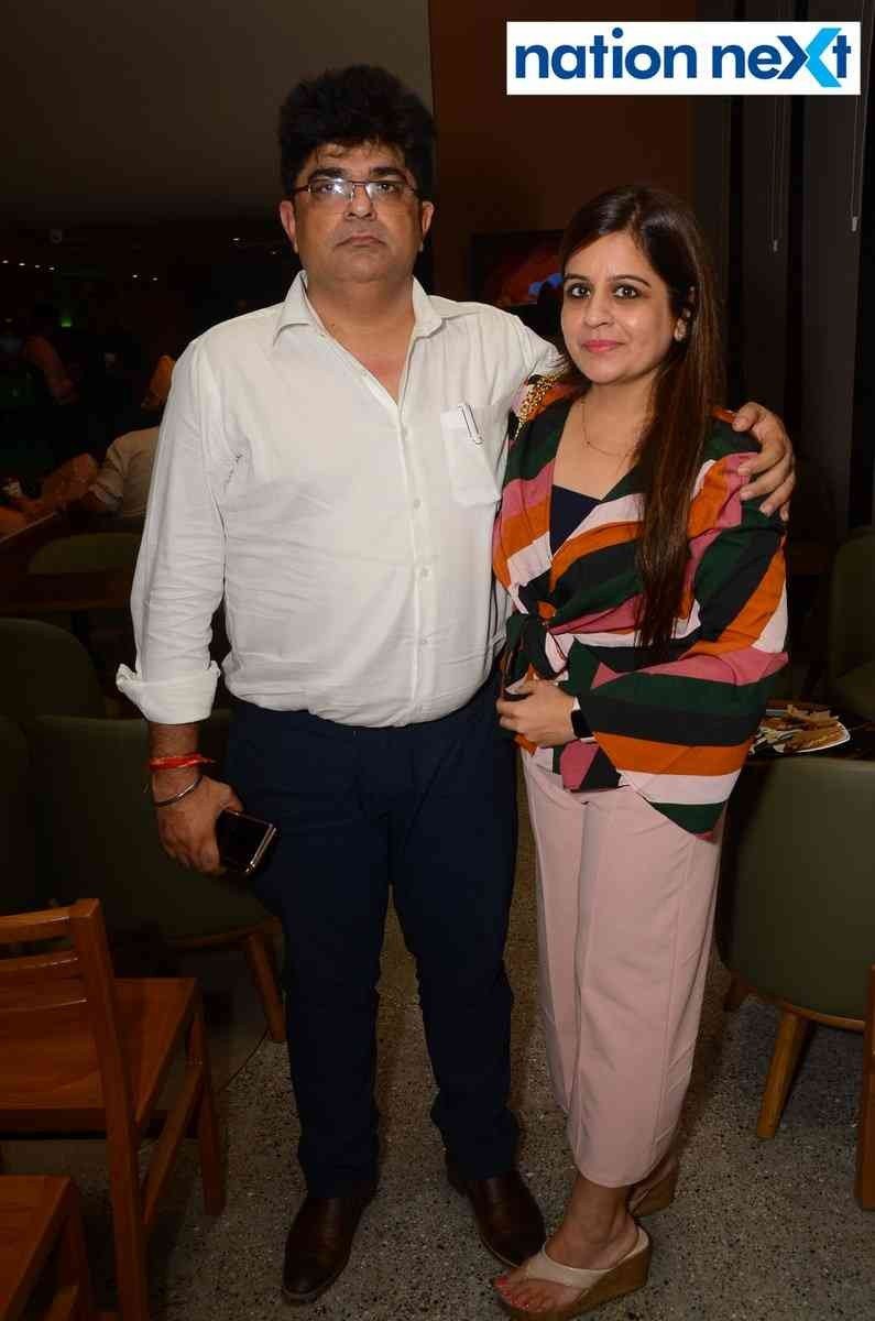Sumit and Payal Jham during the launch event of Tata Starbucks in Nagpur