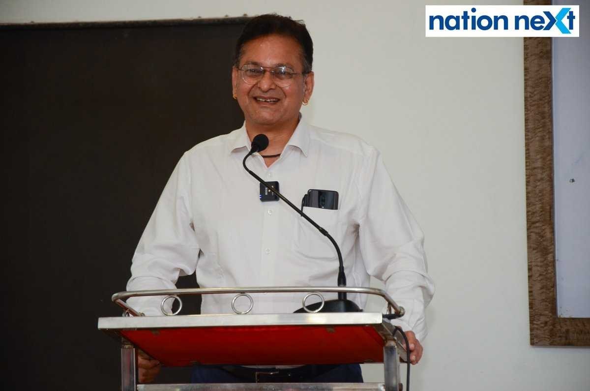 Dr Lalit Khullar (Director, Tirpude Institute) during an event dedicated to late journalist Ruchir Mishra at Press Club in Nagpur