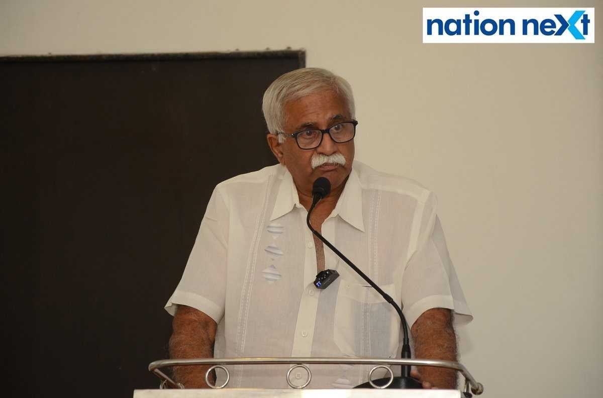 Rajan Nair (Former Manager, Indian Cricket Team) during an event dedicated to late journalist Ruchir Mishra at Press Club in Nagpur